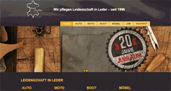 Desktop Screenshot of houseofleather.ch